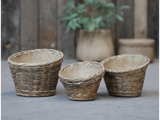 Impressionen zu Chic Antique Corte Übertopf mit Flechtmuster, Bild 1