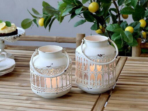 Impressionen zu Chic Antique Deko Laterne aus Eisen, Bild 2