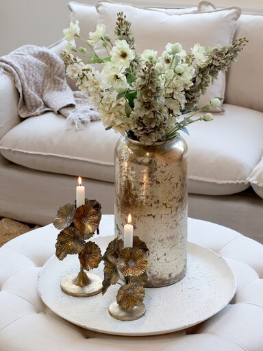 Impressionen zu Chic Antique Dekotablett mit Muster aus Eisen, Bild 1