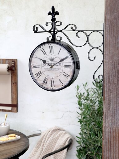 Impressionen zu Chic Antique Doppelte Wanduhr, Bild 1
