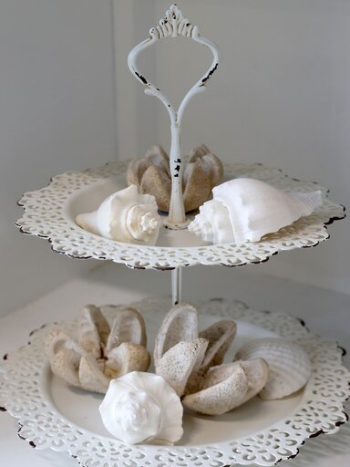 Impressionen zu Chic Antique Eisen Etagere mit Spitzenkante, Bild 5