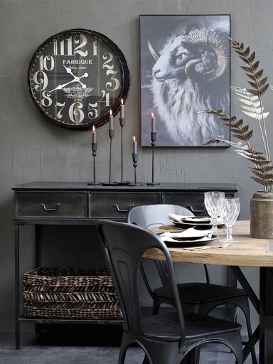 Impressionen zu Chic Antique Eisen Kerzenständer auf Fuß, Bild 1