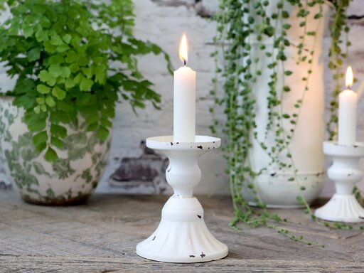 Impressionen zu Chic Antique Eisen Kerzenständer für Stabkerzen, Bild 2