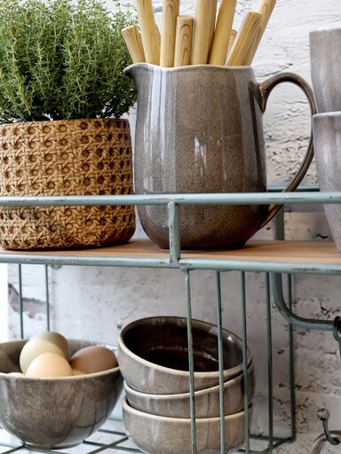 Impressionen zu Chic Antique Eisen Regalbrett mit Haken, Bild 3