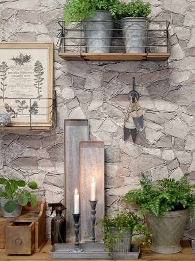 Impressionen zu Chic Antique Eisen Tablett Set, Bild 3