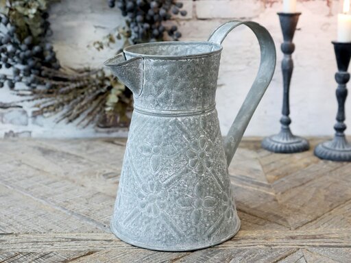 Impressionen zu Chic Antique Eisenkanne mit floralem Muster, Bild 1
