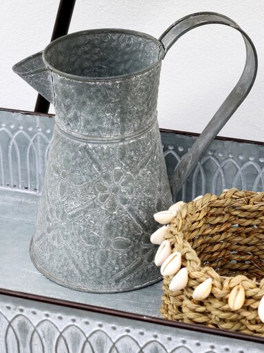 Impressionen zu Chic Antique Eisenkanne mit floralem Muster, Bild 3