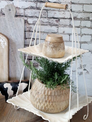 Impressionen zu Chic Antique Etagere mit Henkel, Bild 1
