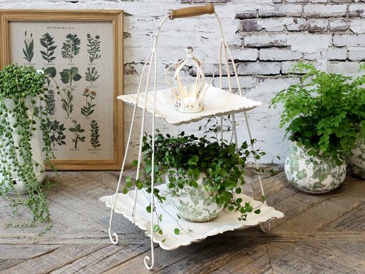 Impressionen zu Chic Antique Etagere mit Henkel, Bild 2
