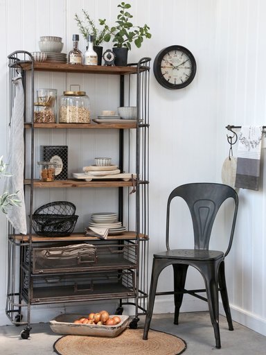 Impressionen zu Chic Antique Factory Stuhl aus Eisen, Bild 3