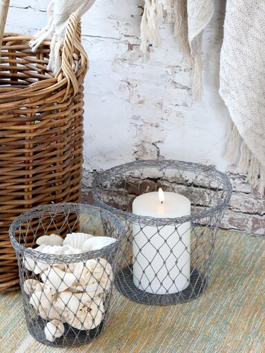Impressionen zu Chic Antique Fil de fer Korb mit Eisen, Bild 1