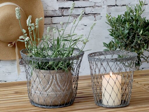 Impressionen zu Chic Antique Fil de fer Korb mit Eisen, Bild 3