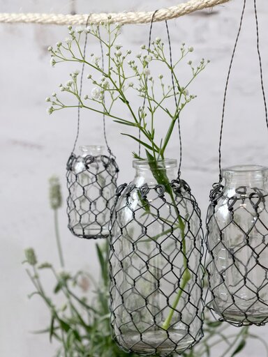 Impressionen zu Chic Antique Fil de fer Windlicht aus Glas, Bild 1