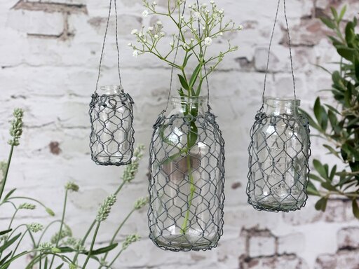 Impressionen zu Chic Antique Fil de fer Windlicht aus Glas, Bild 2