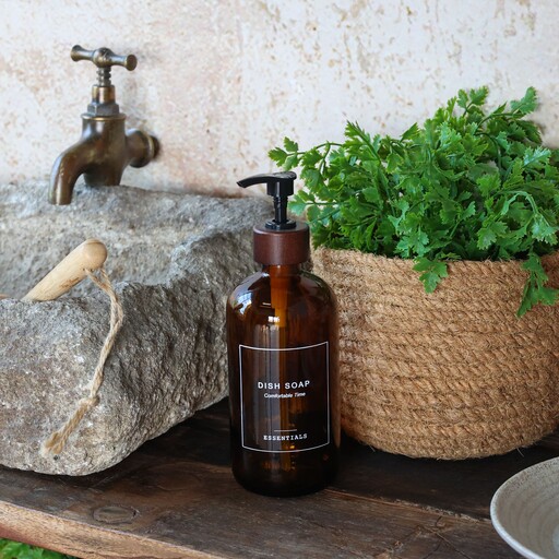 Impressionen zu Chic Antique Flasche, Spender mit Pumpe mit Dish Soap Aufschrift, Bild 3