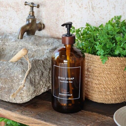 Impressionen zu Chic Antique Flasche, Spender mit Pumpe mit Dish Soap Aufschrift, Bild 1