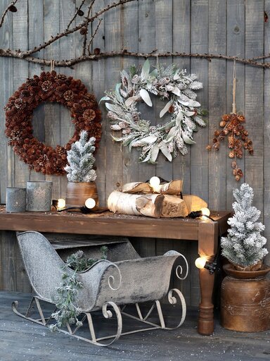 Impressionen zu Chic Antique Fleur Fichtenbaum mit Kunstschnee, künstlicher Tannenbaum, Bild 2