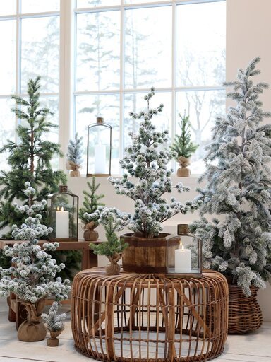 Impressionen zu Chic Antique Fleur Fichtenbaum mit Kunstschnee, künstlicher Tannenbaum, Bild 3