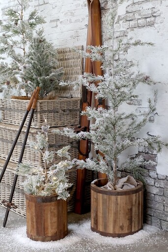 Impressionen zu Chic Antique Künstlicher Tannenbaum Fleur mit Zapfen & Schnee, Bild 4