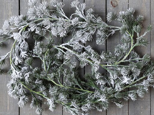 Impressionen zu Chic Antique Fleur Zedernbaumranke mit Kunstschnee, Bild 1