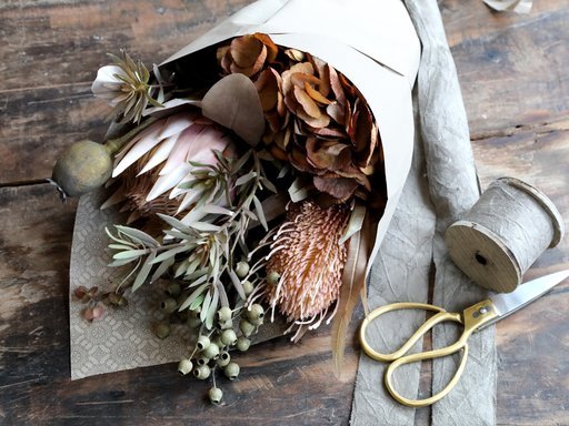 Impressionen zu Chic Antique Fleur Zweig mit altrosa Samenkapsel, Bild 2
