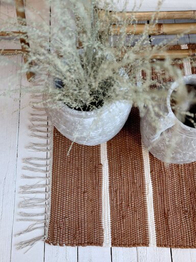 Impressionen zu Chic Antique Flickenteppich mit Streifen, Bild 4