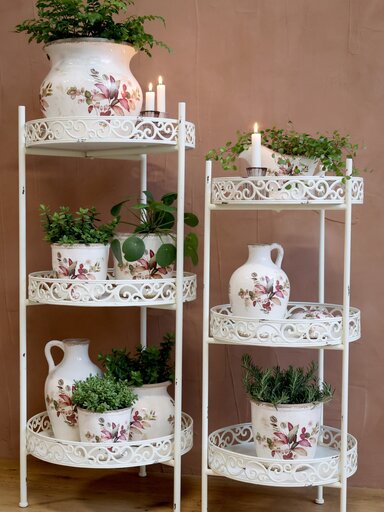 Impressionen zu Chic Antique Florac Blumentopf mit pinkem Blumenmotiv, Bild 2