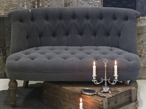 Impressionen zu Chic Antique Franz. Sofa in Leinenstoff, Bild 1