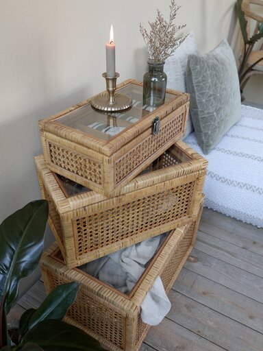 Impressionen zu Chic Antique Französisch geflochtene Box mit 4 Fächern, Bild 2