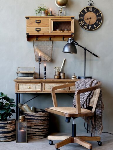 Impressionen zu Chic Antique Französischer Bürostuhl mit Geflechtsitz, Bild 1