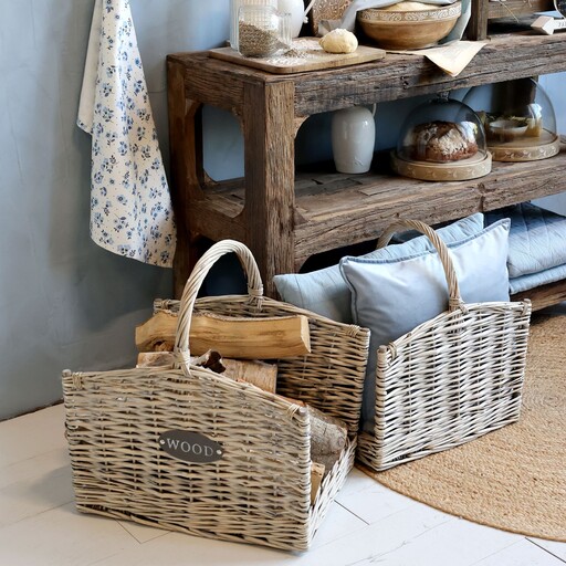 Impressionen zu Chic Antique Französischer Körbe mit Henkel im 2er-Set, Bild 1