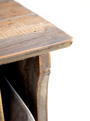 Impressionen zu Chic Antique Geschirrregal Haken in Recyclingholz, Bild 2