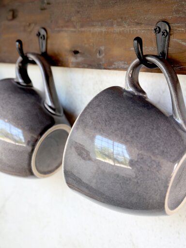 Impressionen zu Chic Antique Geschirrregal Haken in Recyclingholz, Bild 5