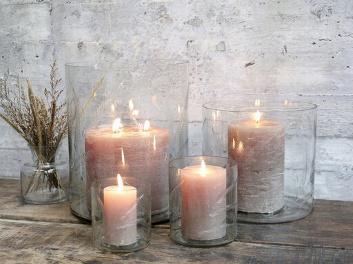 Impressionen zu Chic Antique Gläsernes Hurricane mit Schliff, Bild 1
