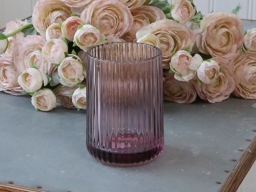 Impressionen zu Chic Antique Glas Becher mit Rillen, Bild 1