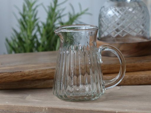 Impressionen zu Chic Antique Glas Kännchen mit Rillen, Bild 1