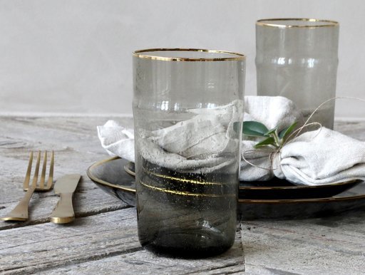 Impressionen zu Chic Antique Glas mit Goldrand, Bild 2