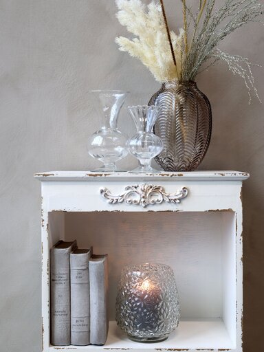 Impressionen zu Chic Antique Glasvase auf Fuß, Bild 1