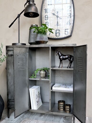 Impressionen zu Chic Antique Glasvase mit Rillen, Bild 2