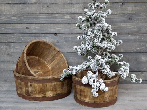 Impressionen zu Chic Antique Grimaud alte Holzwanne, Bild 1