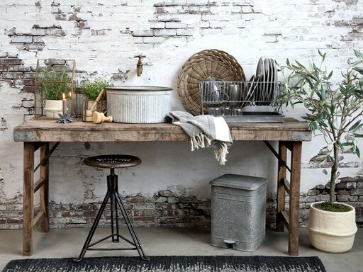 Impressionen zu Chic Antique Grimaud alter Holztisch, Bild 3