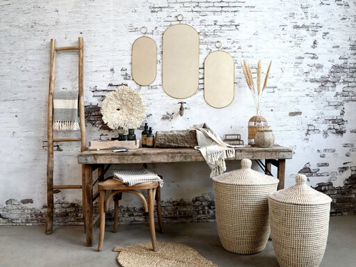 Impressionen zu Chic Antique Grimaud alter Holztisch, Bild 4