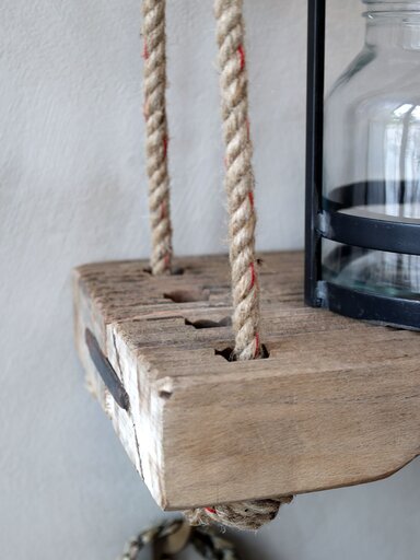Impressionen zu Chic Antique Grimaud Dekoregal mit Juteschnur, Bild 2