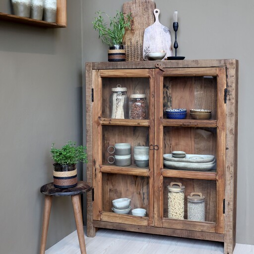 Impressionen zu Chic Antique Grimaud Display Cabinet, Vitrinenschrank halbhoch, Bild 1