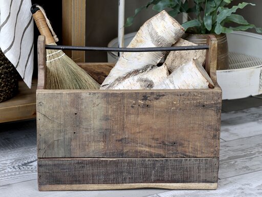 Impressionen zu Chic Antique Grimaud Holz Kasten mit Metallgriff, Bild 2