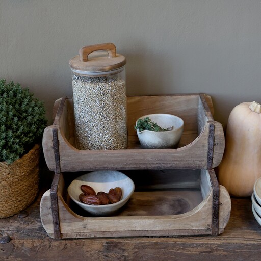 Impressionen zu Chic Antique Grimaud Kasten, 2 Ebenen Ziegelform, Bild 1