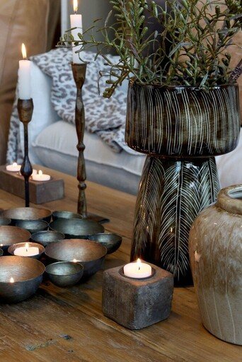 Impressionen zu Chic Antique Grimaud Kerzenständer aus reyceltem Holz, Bild 2