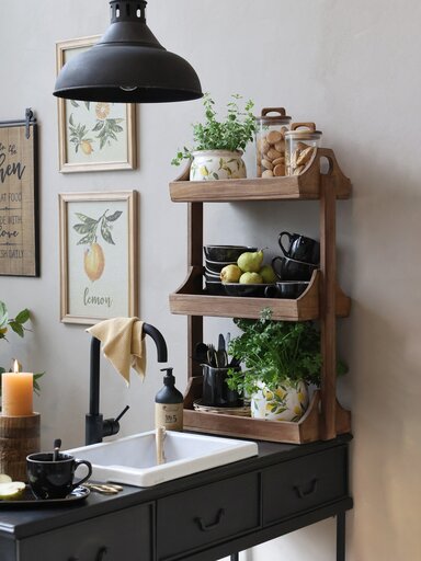 Impressionen zu Chic Antique Grimaud Regal mit 3 Ablagen, Bild 3