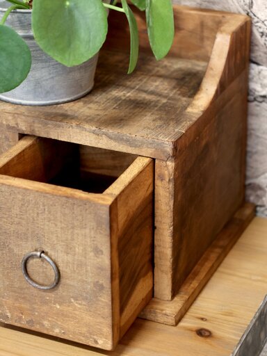 Impressionen zu Chic Antique Grimaud Regalbrett mit Schubladen, Bild 2