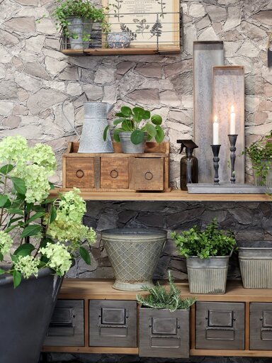 Impressionen zu Chic Antique Grimaud Regalbrett mit Schubladen, Bild 1